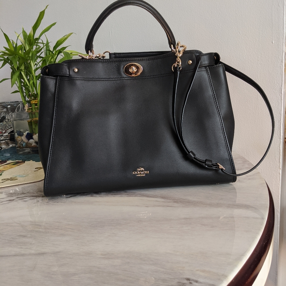 Coach top handle and crossbody satchel bag